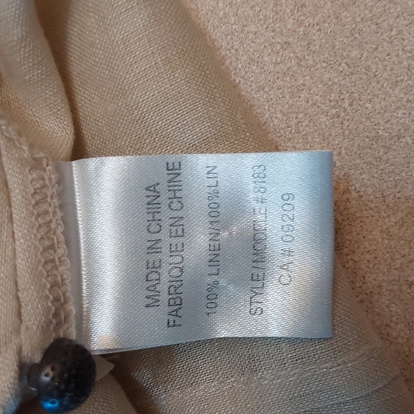 100% Linen  Cleo blouse - Picture 5 of 5